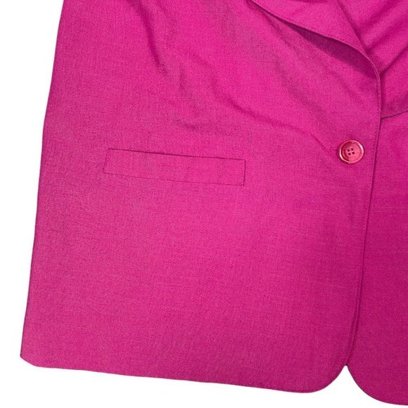 Vintage Alfred Dunner Pink One Button Blazer - Picture 3 of 8
